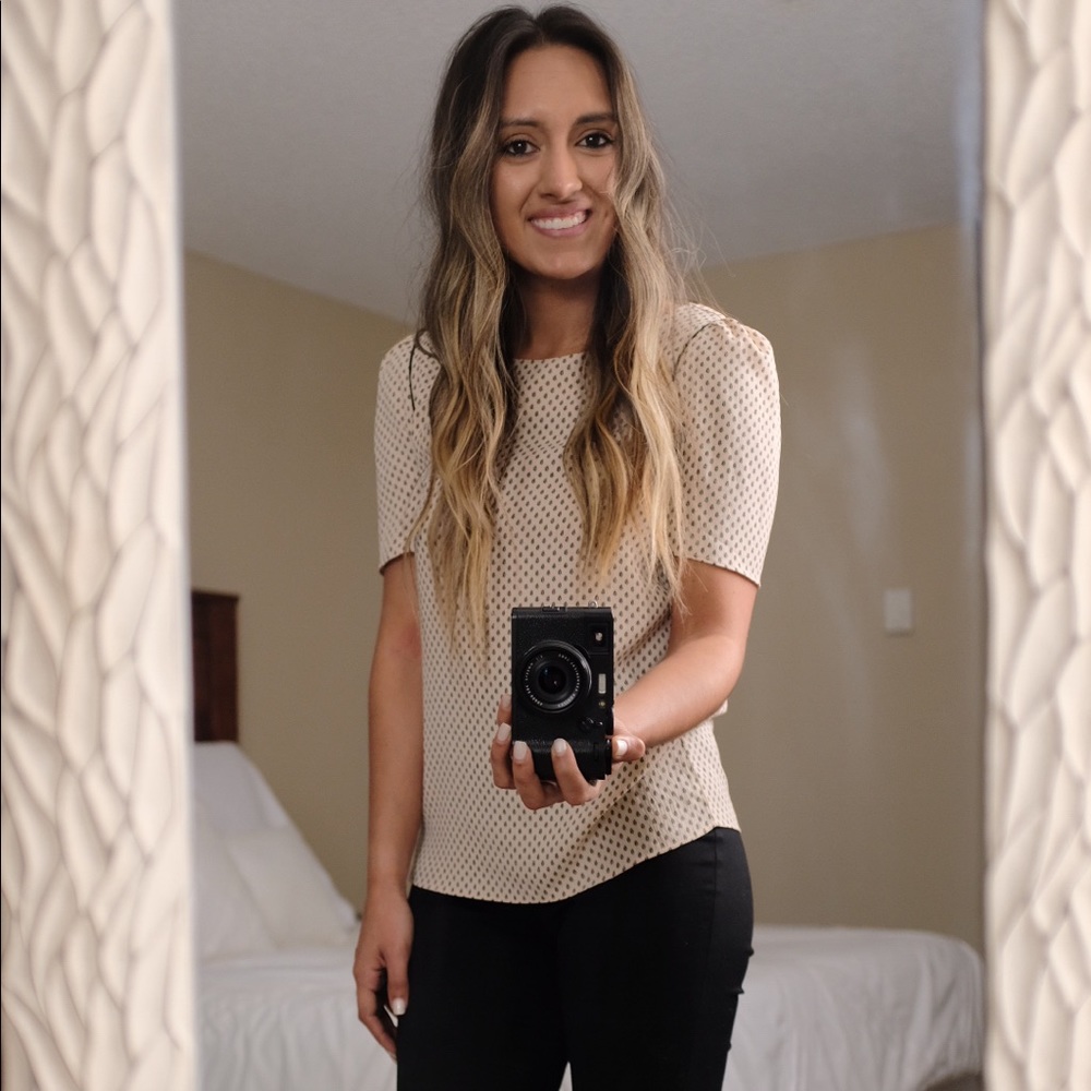 Light pink 3/4 sleeve top